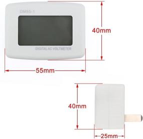 img 2 attached to 🔌 HOMREE Volt Test Monitor Flat Plug AC 80-300V Voltage Panel Volt Test Meter AC 110V 220V Digital LCD Voltmeter for RV Boat Camper Household Factory - Direct Plug-in Outlet Voltage Measurement