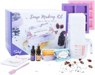 🧼 shea butter soap making kit: easy diy melt & pour with soap base, measuring cup & liquid dye logo