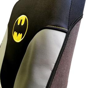 img 3 attached to Pair of New DC Comics Batman Sideless Neoprene Waterproof Car Seat Covers + Air Freshener Combo