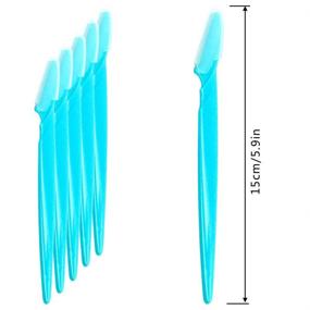 img 3 attached to 🪒 ACKLLR Eyebrow Razor Set: 24-Piece Precision Shapers for Women and Men - Green, Pink, Yellow