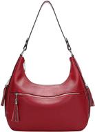 stylish over earth genuine leather purses and handbags for women: hobo purse with soft leather, tassel, and shoulder crossbody design logo