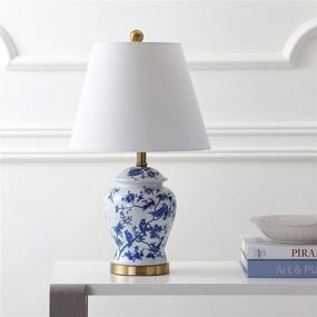 img 3 attached to 💡 JONATHAN Y JYL3005A Penelope 22-inch Chinoiserie LED Table Lamp - Classic Blue/White Design for Bedroom, Living Room, Office, and More