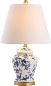 img 1 attached to 💡 JONATHAN Y JYL3005A Penelope 22-inch Chinoiserie LED Table Lamp - Classic Blue/White Design for Bedroom, Living Room, Office, and More