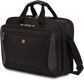 img 4 attached to 🧳 Wenger Luggage Mainframe 15.6" Laptop Brief Bag: Sleek & Spacious Carry-On for Business Professionals, Black, One Size