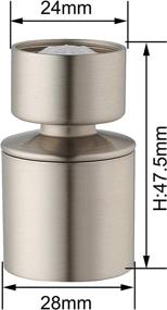 img 3 attached to 💦 Waternymph Hibbent Dual-function 2-Flow Faucet Spray Head Aerator - Efficient Water Saving Swivel Aerator with 2 Sprayer - Brushed Nickel Finish - Faucet Parts Replacement