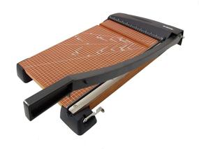 img 1 attached to Effortless Precision: X-ACTO Heavy Duty Wood Base Paper Trimmer for Flawless 18 Inch Cuts