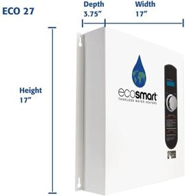 img 3 attached to 🚰 Ecosmart ECO Electric Tankless Water Heater - 27KW, 240V, 112.5 Amps - Patented Self Modulating Technology - White