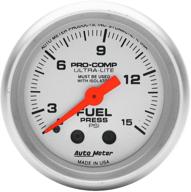 🚗 auto meter 4311 ultra-lite mechanical fuel pressure gauge: accurate readings and easy installation, 2-1/16'' (52.4mm) logo