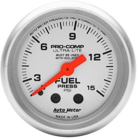 img 1 attached to 🚗 Auto Meter 4311 Ultra-Lite Mechanical Fuel Pressure Gauge: Accurate Readings and Easy Installation, 2-1/16'' (52.4mm)