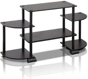 img 2 attached to Furinno Turn-N-Tube Rounded Corner TV Entertainment Center: Sleek Espresso/Black Design