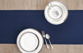 img 3 attached to 🍽️ Solino Home Linen Table Runner: Elevate Your Food Service Equipment & Supplies and Tabletop & Serveware