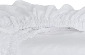 img 1 attached to 🛏️ White King Size Jennifer Adams Eternal Bedding Sheet Set