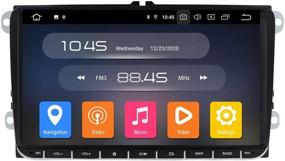 img 4 attached to 🚗 Высокотехнологичный 9-дюймовый Android 10 автомобильный стерео-видеоплеер GPS для Volkswagen VW Golf Polo Passat Tiguan - Bluetooth, Mirrorlink, Can-Bus, мультитач-экран и поддержка камеры заднего вида.
