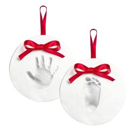 img 4 attached to 👶 Pearhead Babyprints 2-Pack: Capture Special Moments with No-Bake Baby Hand and Footprint Ornament Kit - Ideal DIY Christmas Holiday Keepsake Gift for New Parents