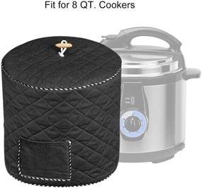 img 2 attached to 🍲 8 Quart Instant Pot & Electric Pressure Cooker Cover - Anti-Static Dust Cover with Accessory Pocket, Ideal Kitchen Appliance Protection