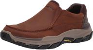 skechers usa mens respected catel brown logo