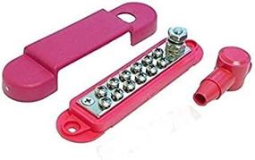 img 2 attached to 🔌 Bay Marine Supply 12-Point Power Distribution Block with 240A Rating – #8 Terminal Screws &amp; 1/4&#34; Stud – Red Bus Bar (Comes with Free Electrical Grease)