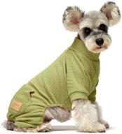 🐶 fitwarm thermal turtleneck dog pajamas - puppy clothes, cat onesies, & doggie jumpsuits logo