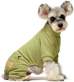img 4 attached to 🐶 Fitwarm Thermal Turtleneck Dog Pajamas - Puppy Clothes, Cat Onesies, & Doggie Jumpsuits