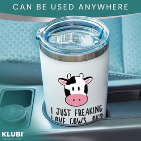 img 1 attached to 🐮 Cute Cow Gifts 20oz Coffee Tumbler - Perfect for Cow Lovers, Themed Presents, Farm Animal Enthusiasts