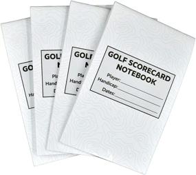 img 4 attached to 🏌️ 4-Pack Score Snapshot Golf Scorecard Notebooks, 4” x 6.5” - Fits Most Holders & Yardage Book Covers, Rules Conforming, Track Scores & Statistics