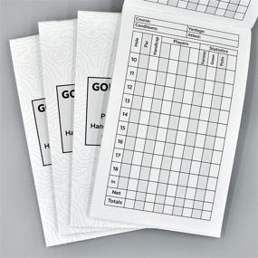 img 1 attached to 🏌️ 4-Pack Score Snapshot Golf Scorecard Notebooks, 4” x 6.5” - Fits Most Holders & Yardage Book Covers, Rules Conforming, Track Scores & Statistics