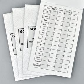 img 2 attached to 🏌️ 4-Pack Score Snapshot Golf Scorecard Notebooks, 4” x 6.5” - Fits Most Holders & Yardage Book Covers, Rules Conforming, Track Scores & Statistics