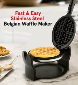 img 3 attached to Gourmia GWM448 Rotating Waffle Maker