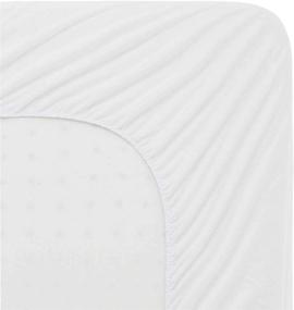 img 3 attached to 🛏️ Quilted Mattress Pad Cover: Perfect Fit for Camper/RV Bunk Bed (30x75)