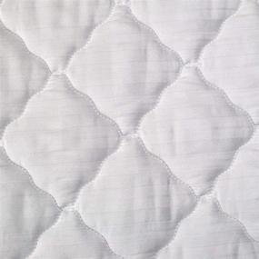 img 2 attached to 🛏️ Quilted Mattress Pad Cover: Perfect Fit for Camper/RV Bunk Bed (30x75)