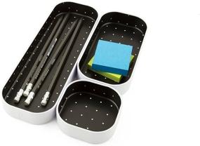 img 1 attached to 🗄️ Seattle Drawer Organizer Pack of 3, 1 Inch, Dots (52307) by Three By Three