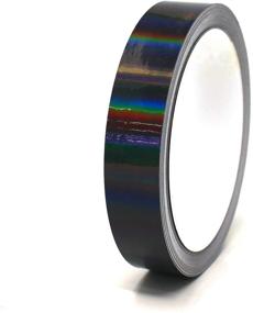 img 4 attached to 🚗 Enhance Your Vehicle's Style with Finest Folia Vinyl Stripe Holograph Tape | Hologram Black, 33ft for Cars, Motorcycles, Bikes, RC Cars, Trucks, Boats - Decal Sticker