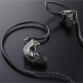 img 3 attached to 🎧 FiiO FA1 Swirl (Smoke) Дизайн съемного кабеля HiFi наушники с одним сбалансированным арматурным драйвером накладного типа для iOS и Android - Идеально подходят для использования на ПК, планшете и компьютере.