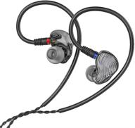 🎧 fiio fa1 swirl (smoke) detachable cable design hifi single balanced armature driver over-ear earphones for ios and android - ideal for pc, tablet, and computer use logo