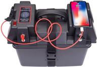🚤 marine boat smart battery box power center for trolling motor battery with 60a fuse - home on wheels логотип