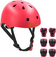 🚴 2-8 years toddler helmet & kids knee pads: ideal protection for youth bike, skateboard, roller, and other extreme sports activities logo