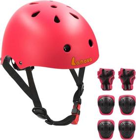 img 4 attached to 🚴 2-8 Years Toddler Helmet & Kids Knee Pads: Ideal Protection for Youth Bike, Skateboard, Roller, and Other Extreme Sports Activities