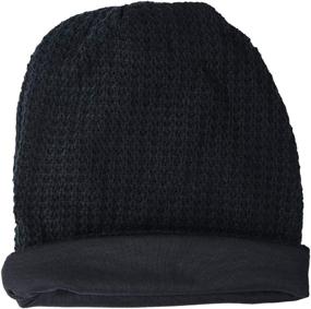 img 2 attached to 🧢 Summer & Winter Oversized Mens Slouchy Long Beanie Knit Cap by FORBUSITE