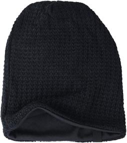 img 3 attached to 🧢 Summer & Winter Oversized Mens Slouchy Long Beanie Knit Cap by FORBUSITE