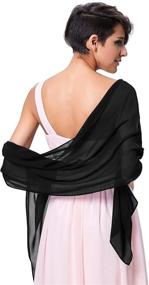 img 3 attached to Kate Kasin Chiffon Evening Scarves