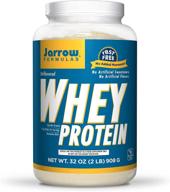 💪 jarrow formulas whey protein (unflavored) - 908g powder: supports muscle development with rich bcaas - approx. 38 servings logo