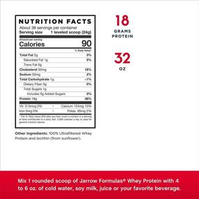 img 3 attached to 💪 Jarrow Formulas Whey Protein (Unflavored) - 908g Powder: Supports Muscle Development with Rich BCAAs - Approx. 38 Servings