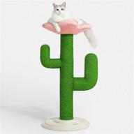 vetreska tall cactus cat scratching post with natural sisal rope, sturdy vertical cat scratch for adult cats and kittens logo