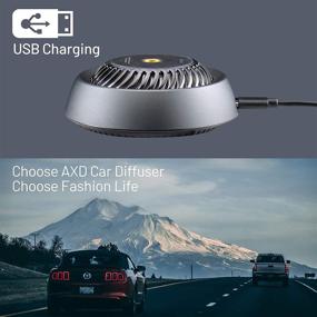 img 2 attached to 🚗 Premium Car Air Fresheners: AXD Car Essential Oil Diffuser with 3 Bottles of Essential Oils – Long Lasting Fragrant Alloy Material & 3 Mist Modes for Traveling with Family