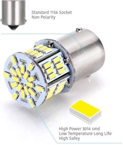 img 3 attached to Luyed 2 x 650 Lumens 1156 1141 1003 LED Bulb: Ideal for Backup, Brake, Tail, RV Lights - Xenon White, 12V-24V