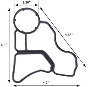 img 3 attached to 🔧 OTUAYAUTO Engine Oil Filter Housing Gasket - Replacement for BMW N54 E90, 328i 335i, X3 X5 - OEM Replacement: 11427537293