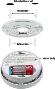 img 2 attached to 🔥 UL Listed Photoelectric Smoke Detectors – 2 Pack Fire Alarms, 9V Battery Operated (10 Year Life Time)