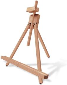 img 3 attached to 🎨 Miratuso Painting Easel: Foldable Wooden Tabletop Stand for Artists, Beginners, and Students - Holds up to 21" Canvas