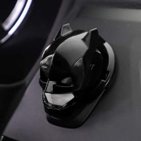 img 2 attached to 🚗 Black ABS Car Engine Start Button Cover for General Motors Ignition Switch, Decorative Cover for Auto Interior, Ignition Accessories Bat Car Start Ring