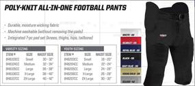 img 1 attached to 🏈 Schutt Sports All-in-One Poly Knit Varsity Football Pant: Ultimate Performance and Comfort in One!